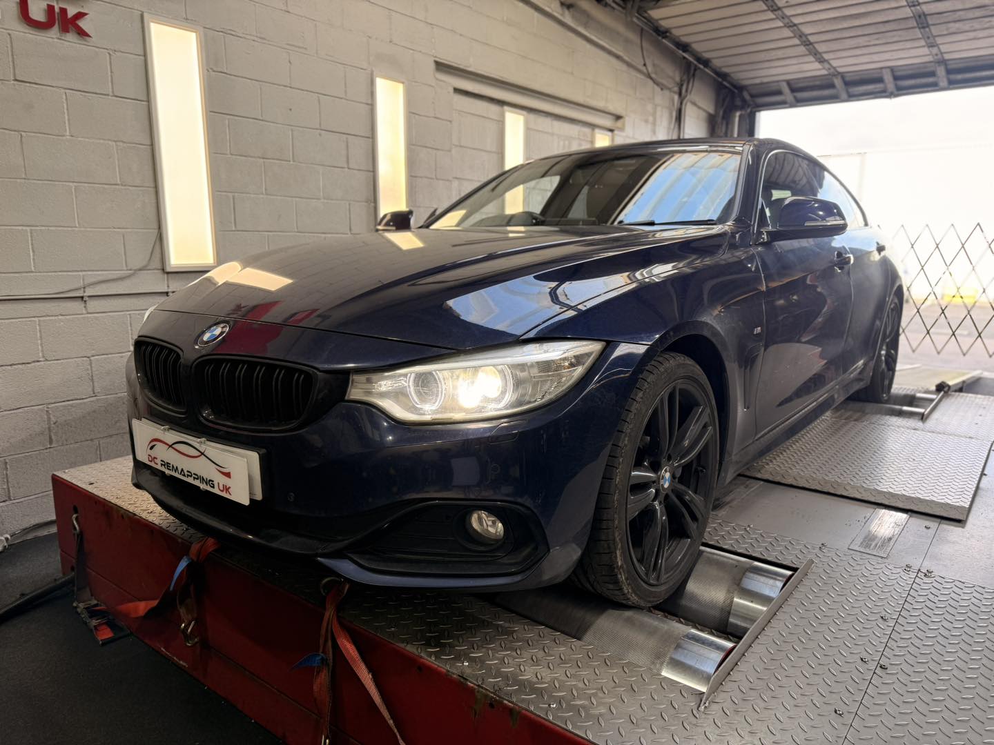 BMW 430d on dyno