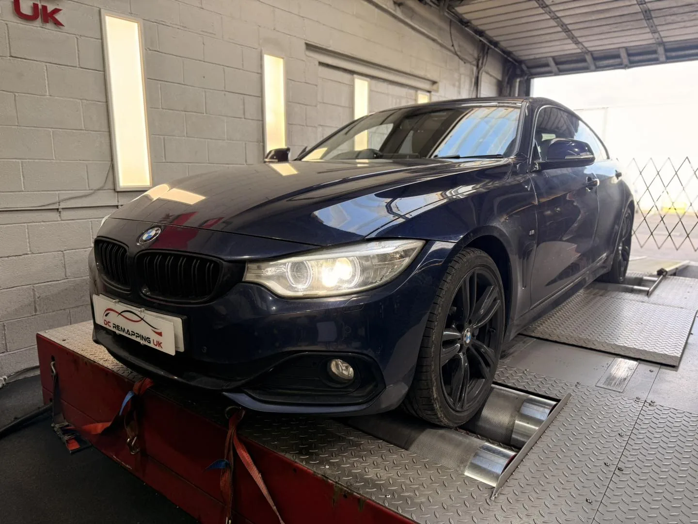 BMW 430d on dyno