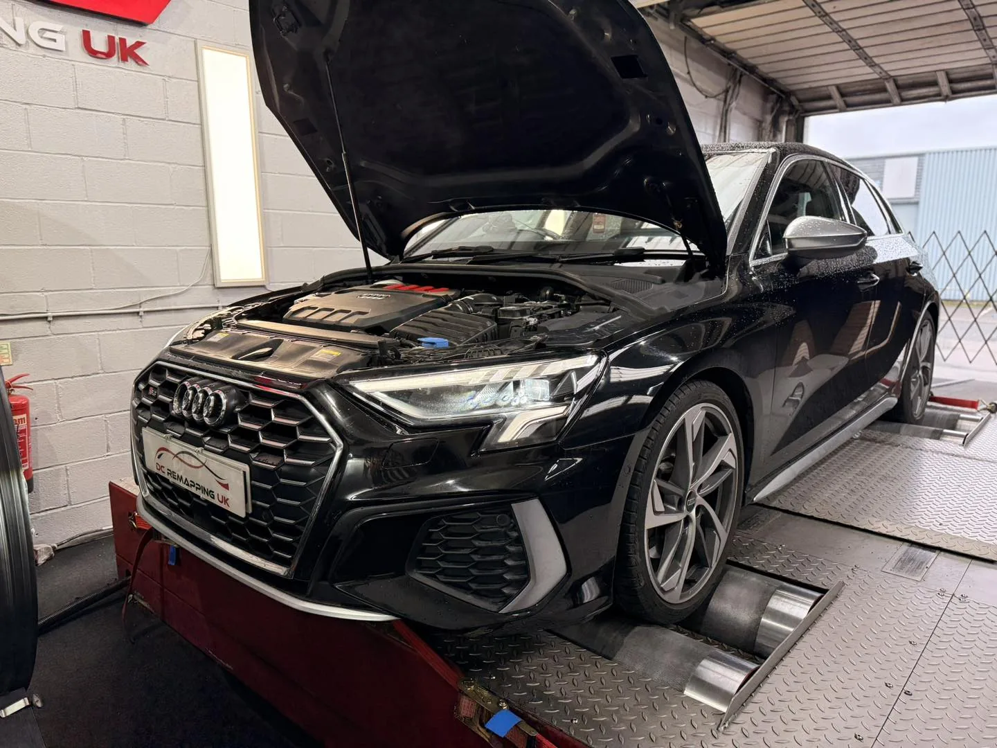 Audi S3 Stage 1 dyno power run — before and after remap