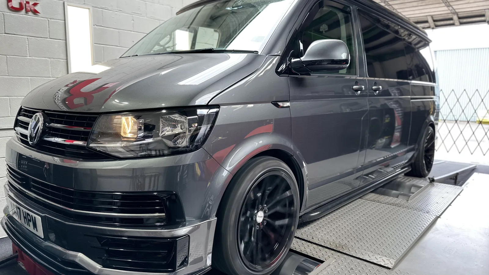 VW Transporter T6 remapped on the dyno at DC Remapping UK