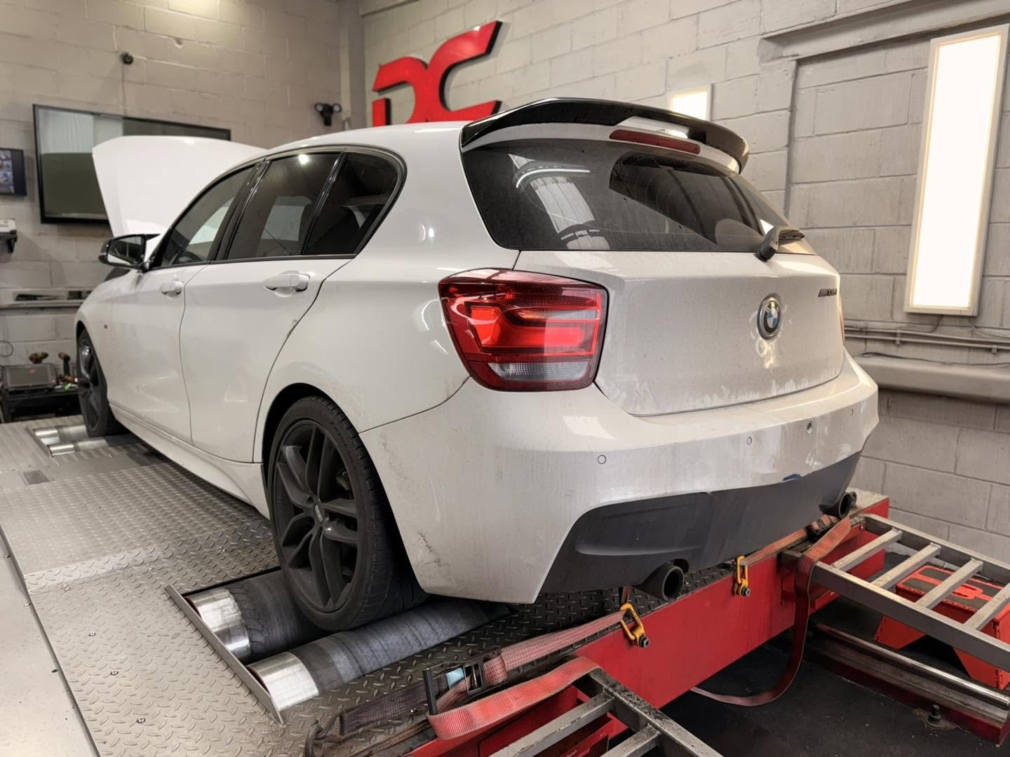 BMW M135i F20 wheel on dyno